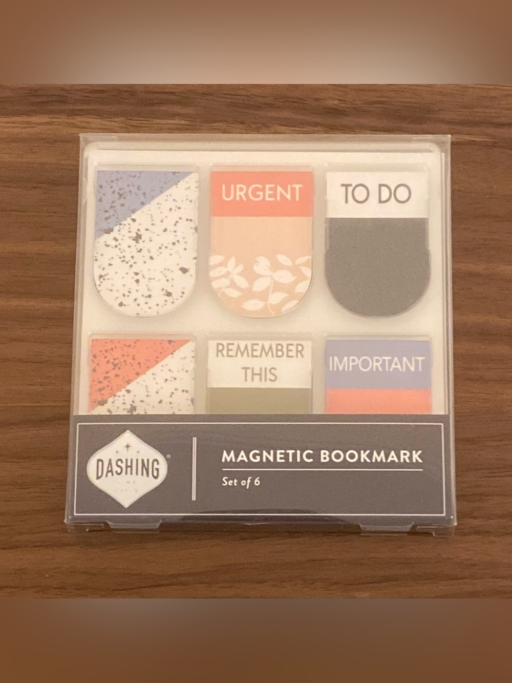 Dashing Magnetic Bookmark Set of 6 To Do Urgent Important Tabs